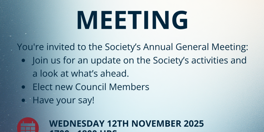 REOWS Annual General Meeting Wed 12 Nov Online at 5 pm